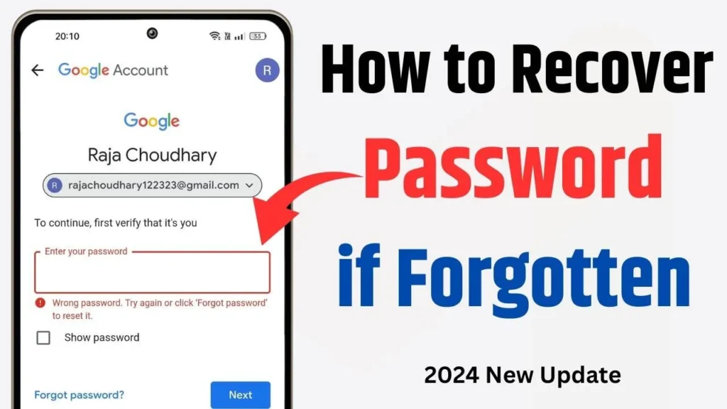 Recover Gmail Password Without Phone Number